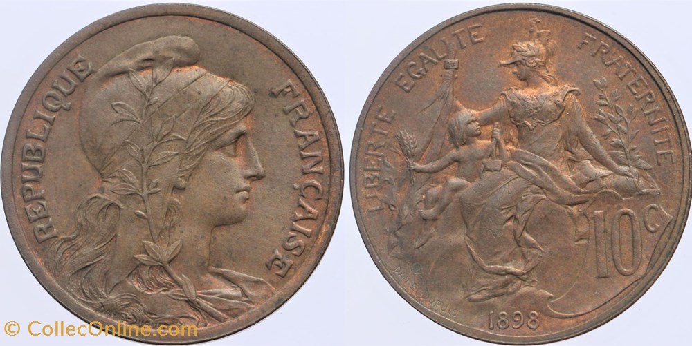 F-136 - Dupuis - 10 c. - 1898 monnaies monde france f 136 dupuis 10 c 1898