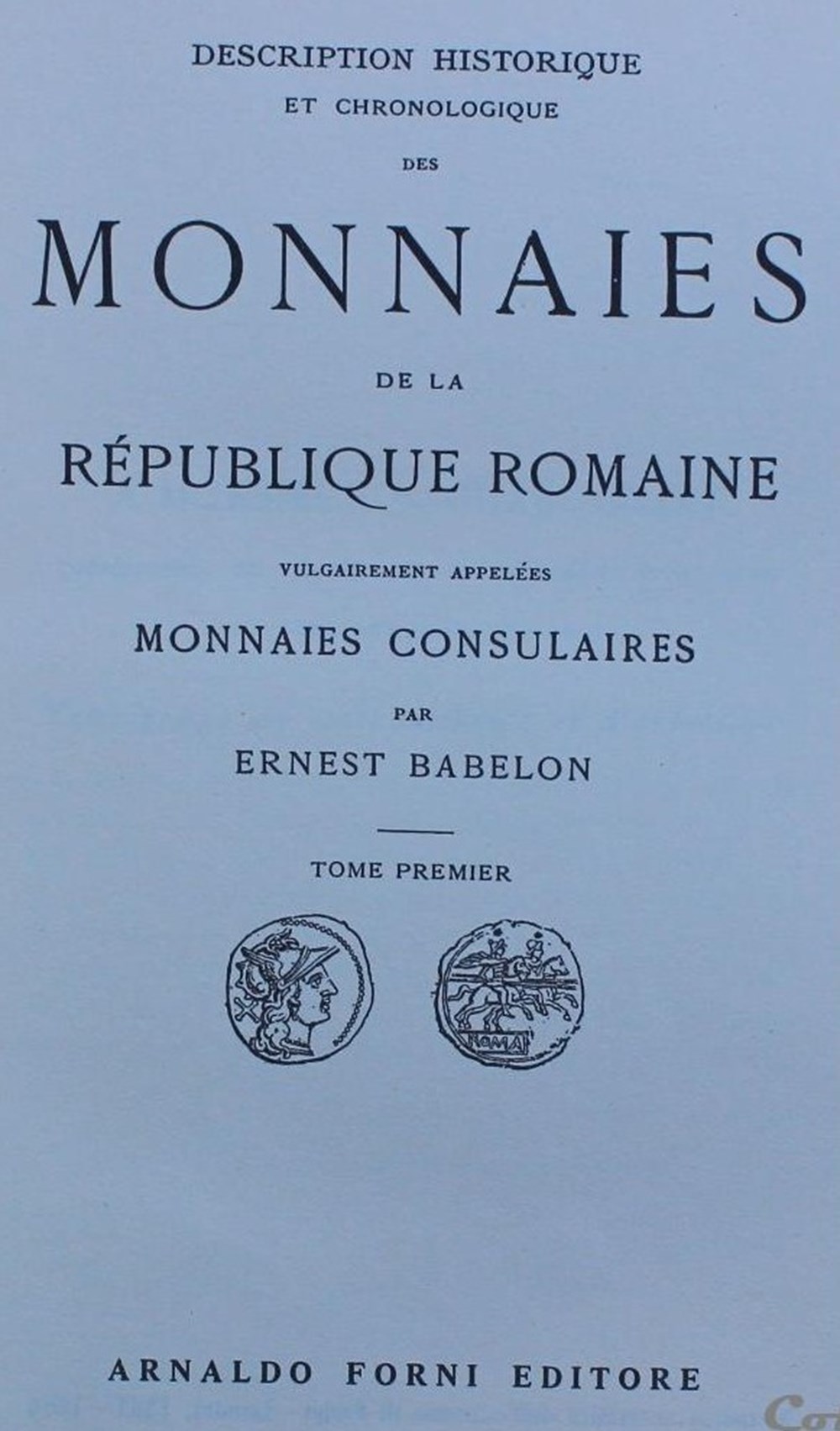1983 - Description Historique... - E. Babelon monnaies livres ouvrages 1983 description historique e babelon
