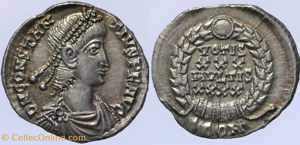 Constance II - Silique, Arles (337 à 361) monnaies antiques romaines imperiales et republicaines constance ii silique arles 337 a 361