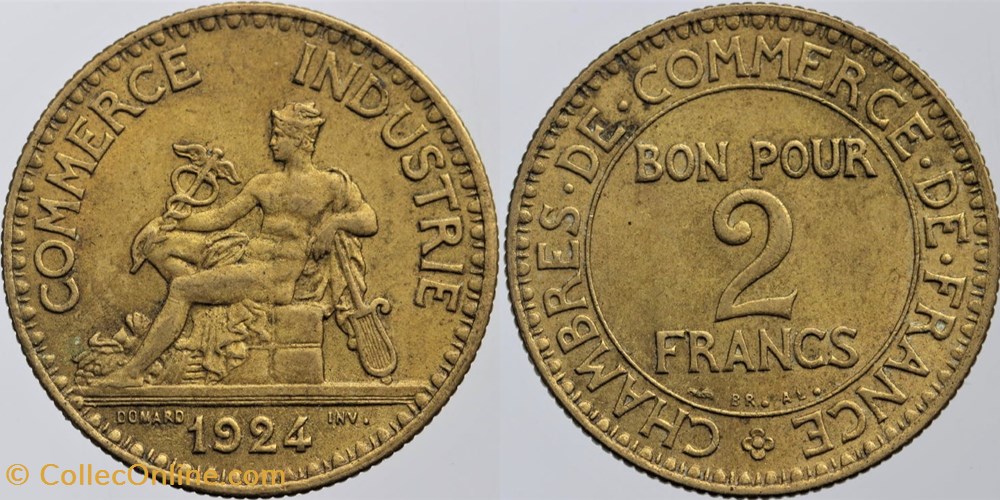 F-267 - Domard - 2 frs. - 1924 monnaies monde france f 267 domard 2 frs 1924