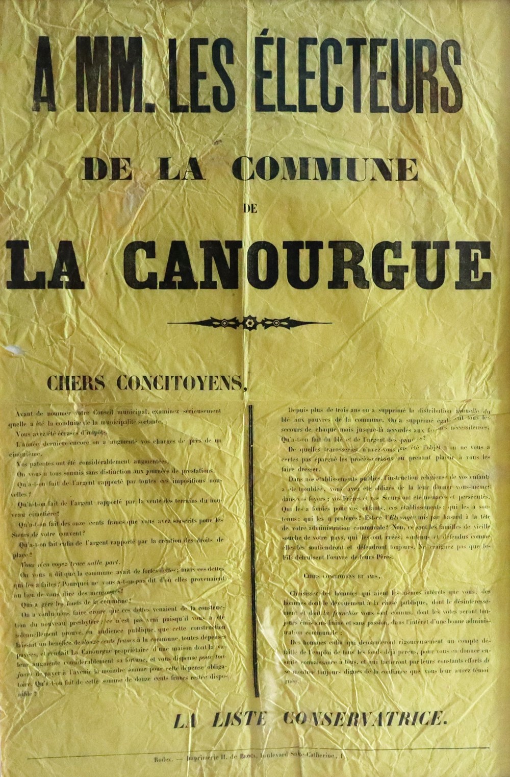 1930 (?) - Elections, affiche documents anciens affiches politique 1930 elections affiche