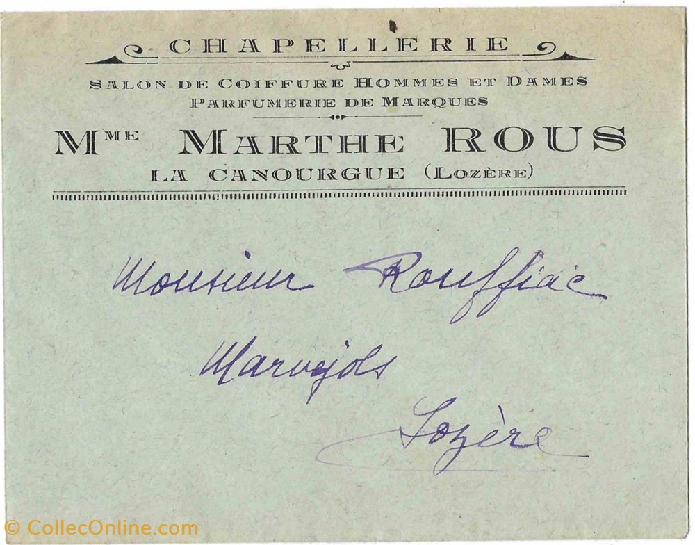 Roux Marthe (vers 1930) documents anciens factures commerciaux roux marthe vers 1930