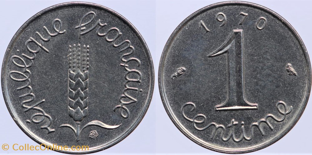 F-106 - Epi - 1 c. - 1970 monnaies monde france f 106 epi 1 c 1970