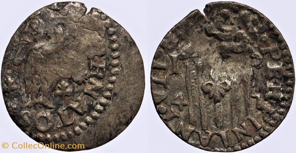 monnaies europe medievale france royales dy 1610 louis xiv sol 1647 perpignan