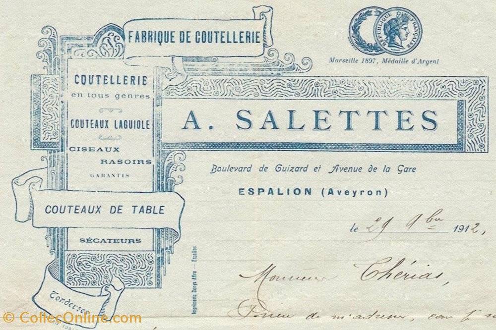 couteaux regionaux laguiole salettes ailes de papillon