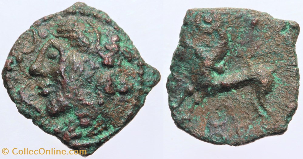monnaies antiques av jc ap celtes longostaletes bronze au cheval