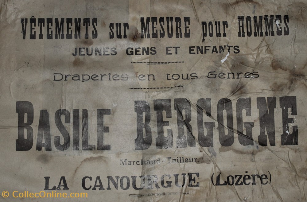 Bergogne Basile (vers 1900) documents anciens factures commerciaux bergogne basile vers 1900