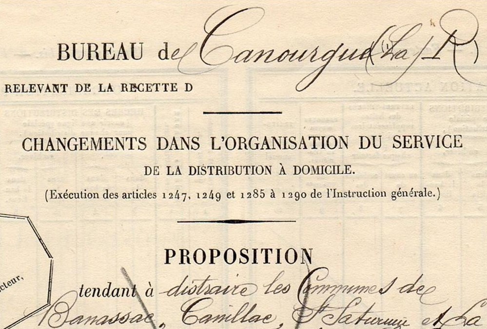 1897 - Changement d'organisation documents anciens marques postales europe 1897 changement organisation