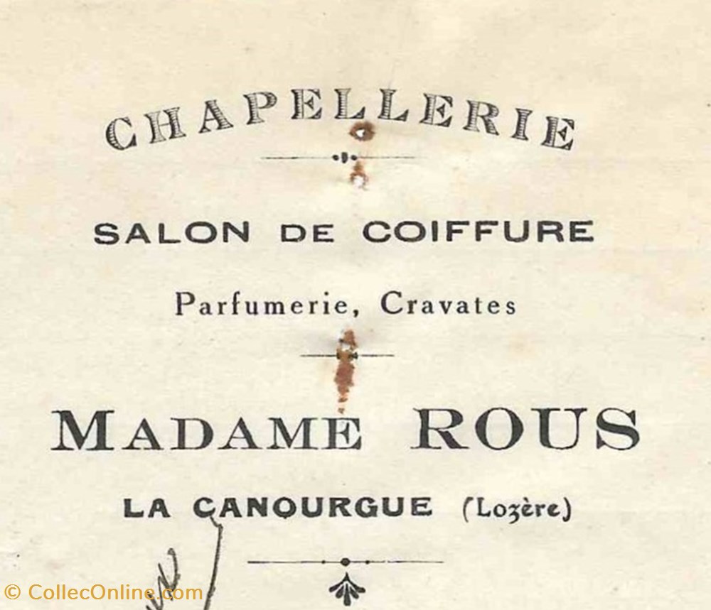 Roux Marthe (1930) documents anciens factures commerciaux roux marthe 1930