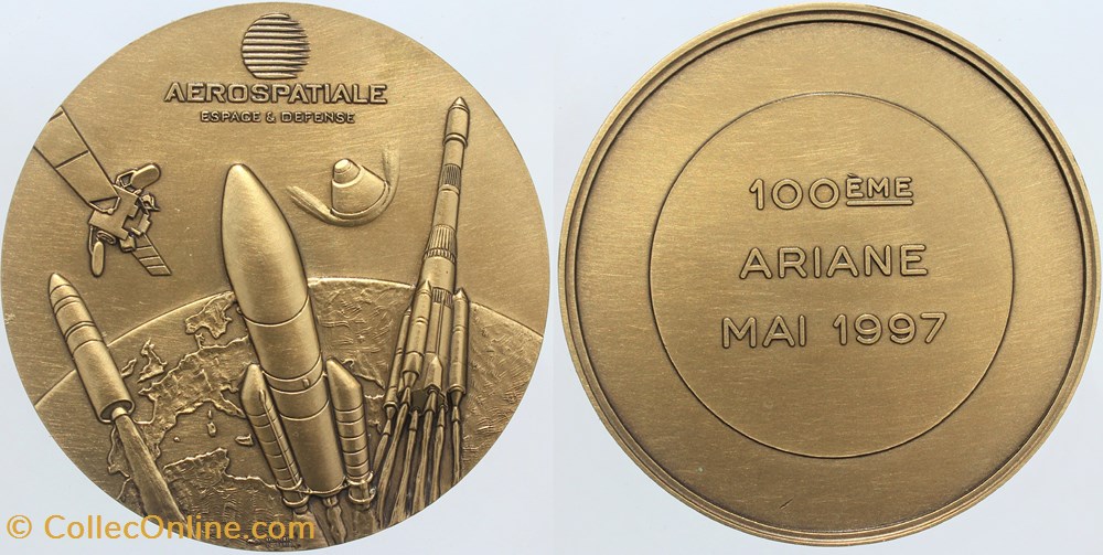 medailles espagne medaille ariane 100eme mai 1997