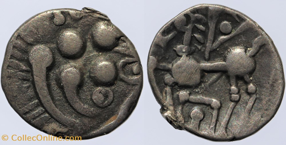 Elusates - Drachme au cheval monnaies antiques av jc ap celtes elusates drachme au cheval