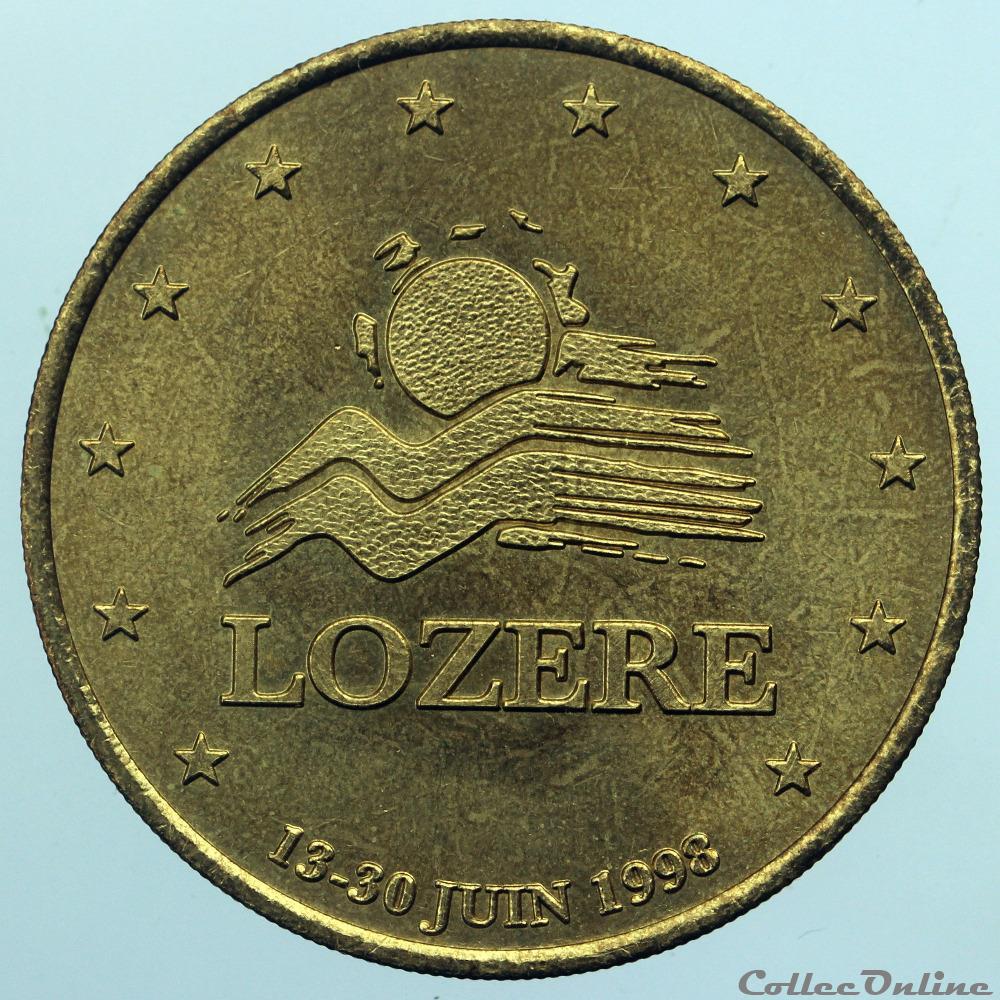 monnaie france 1 euro de lozere