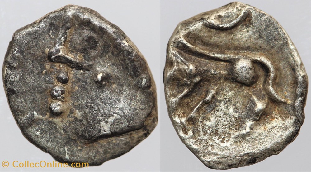 Rutènes - Obole au sanglier monnaies antiques av jc ap celtes rutenes obole au sanglier