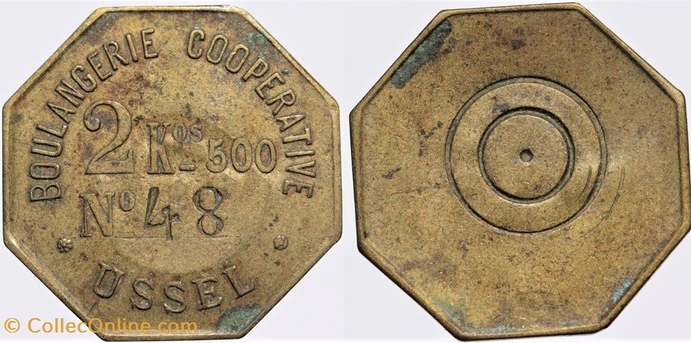 19 - Ussel - 2 Kos 500 monnaies monde france 19 ussel 2 kos 500