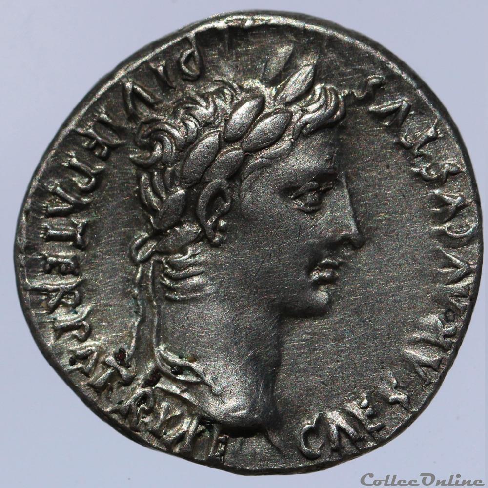 monnaies antiques av jc ap romaines republicaines imperiales auguste denier lyon 27 a 14