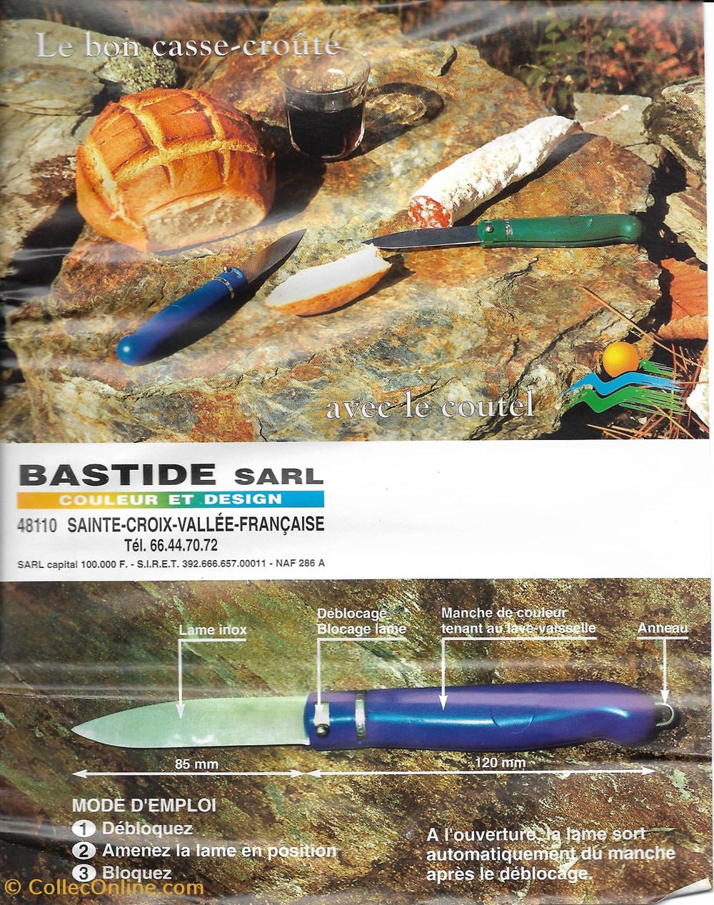 couteaux regionaux couteau le lozere bastide s a r l 1993