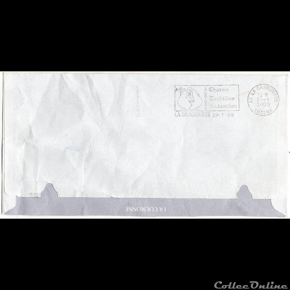marque postale europe france 2000 la canourgue charme tradition animation