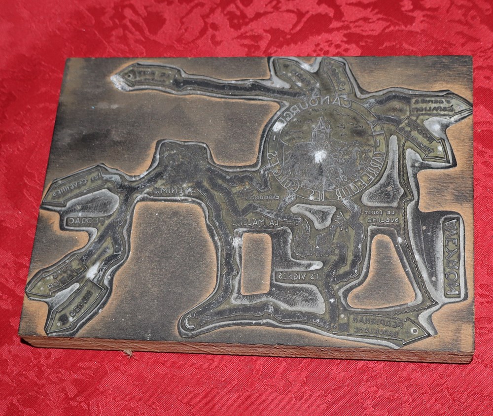 Plaque d'imprimerie documents anciens materiel et accessoires plaque imprimerie
