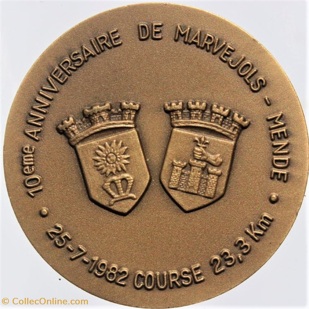 medailles france 1982 marvejols mende