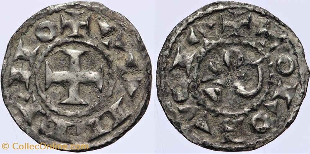 Languedoc - Toulouse - Guillaume III - Denier monnaies europe medievale france feodales languedoc toulouse guillaume iii denier