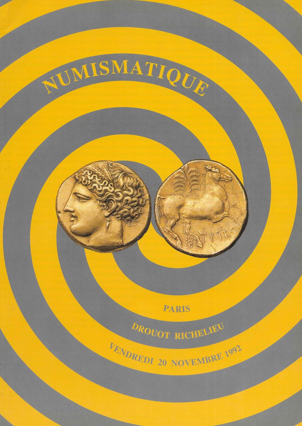 1992 - Vente Drouot monnaies livres ouvrages ventes 1992 vente drouot