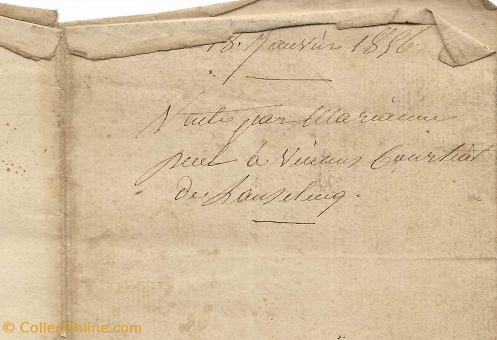 1856 - Vente d'une châtaigneraie à l'Auxelenc documents anciens autres 1856 vente une chataigneraie a auxelenc