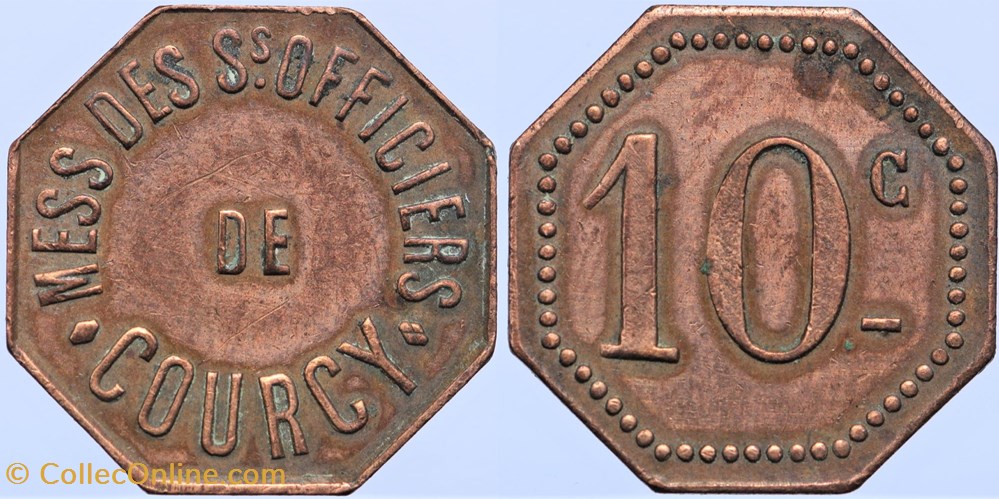 51 - Courcy - 10 centimes monnaies monde france 51 courcy 10 centimes