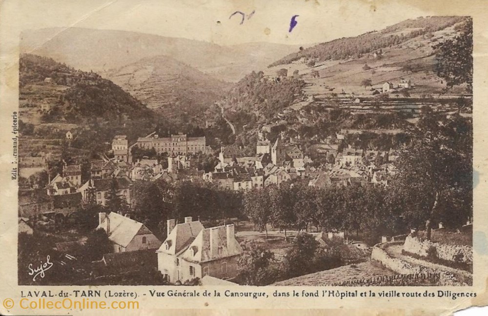 C14 bis - Vue générale de la Canourgue... cartes postales europe france c14 bis vue generale de la canourgue