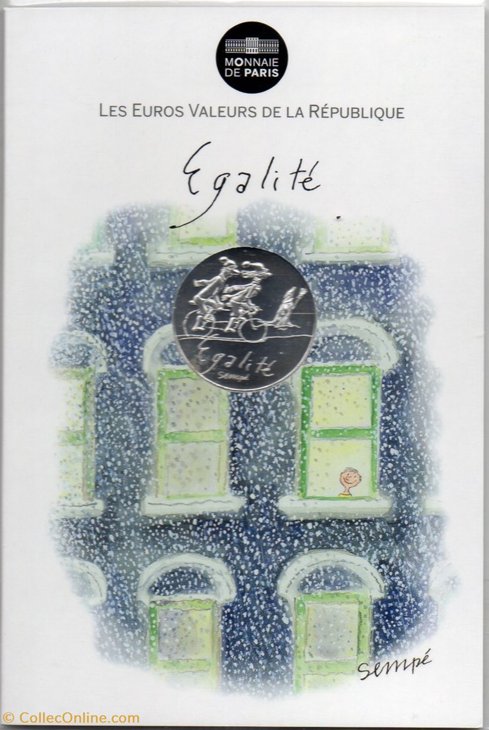 2014 - 10 euro Sempé - Egalité, hiver monnaies euros france 2014 10 euro sempe egalite hiver