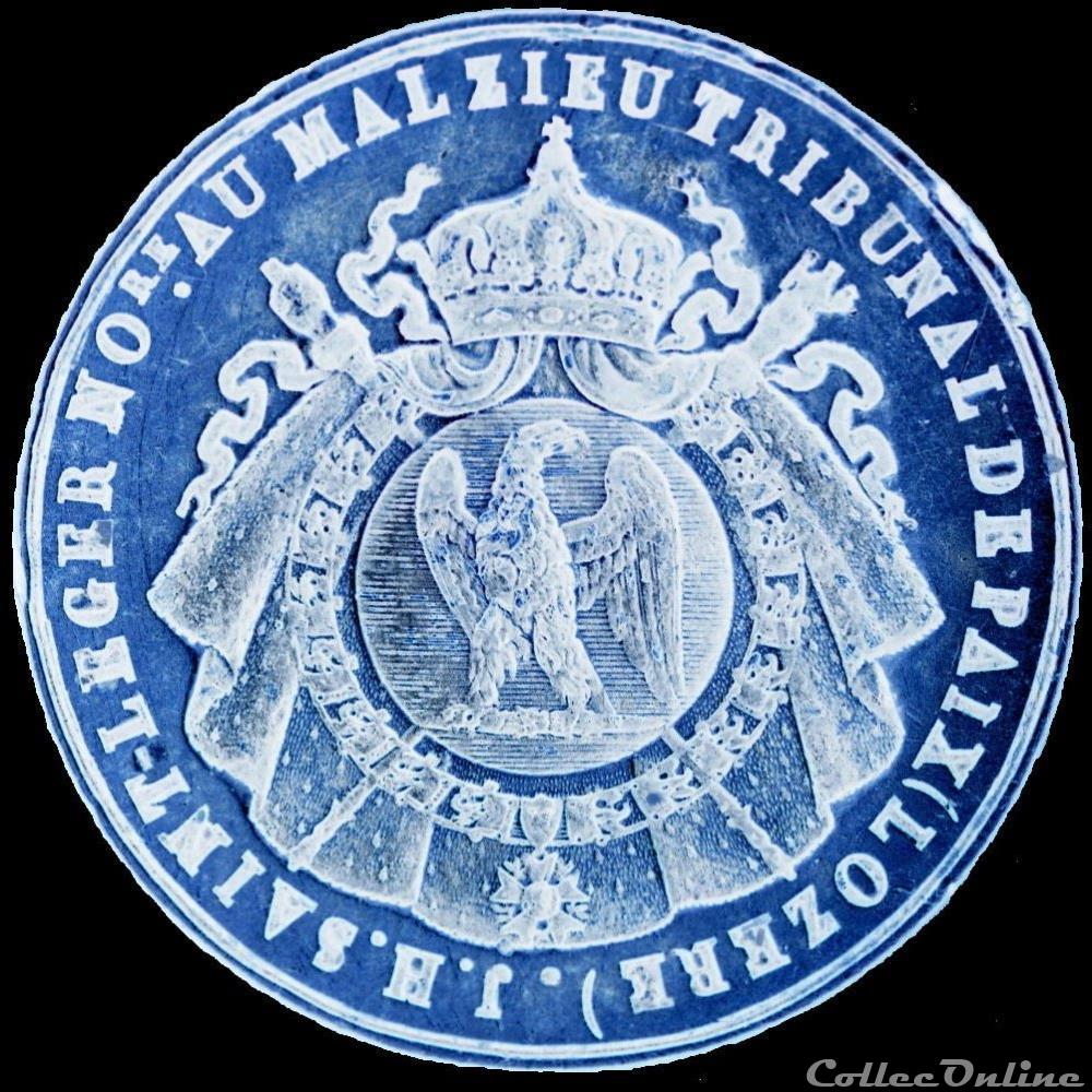 1810 (vers) - Sceau de J. H. Saint-Leger 3 sigillographie sceaux france 1810 vers sceau de j h saint leger