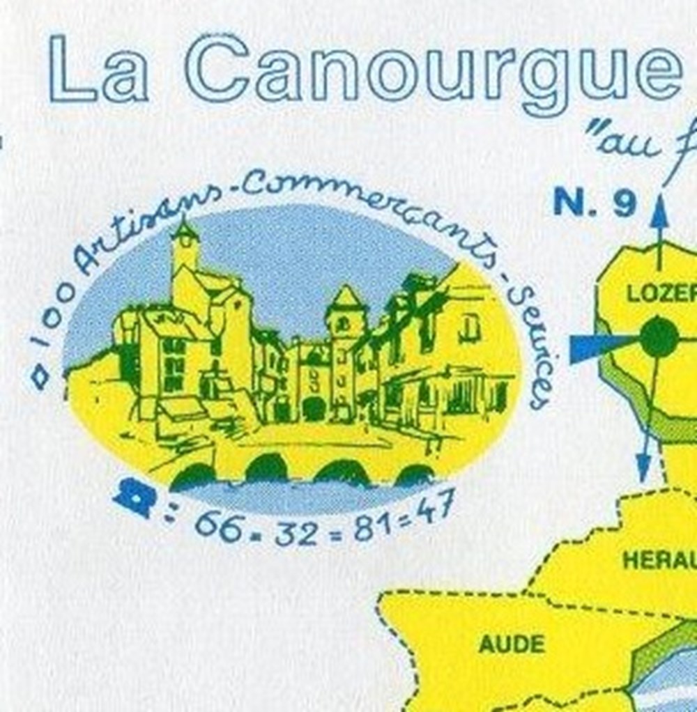 documents anciens factures commerciaux village canourgue 1990