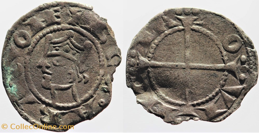Provence - Alphonse II - Denier monnaies france feodales provence alphonse ii denier