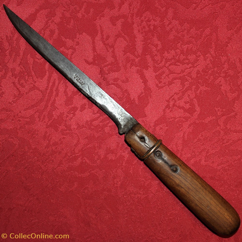 Thibaud à Mende, couteau fixe. couteaux metier thibaud a mende couteau fixe
