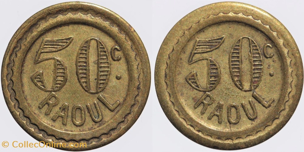 Jeton à consommer - 50 centimes monnaies monde france jeton a consommer 50 centimes