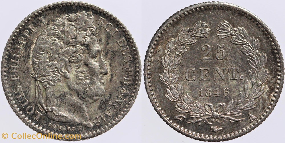 F-167 - Louis Philippe I - 25 centimes - 1846 A monnaies monde france f 167 louis philippe i 25 centimes 1846 a
