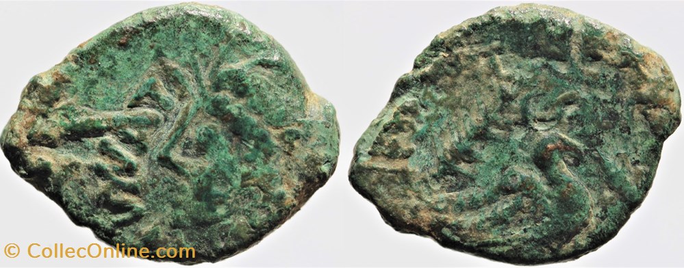 Rutènes - Bronze ATTALVS monnaies antiques av jc ap celtes rutenes bronze attalvs