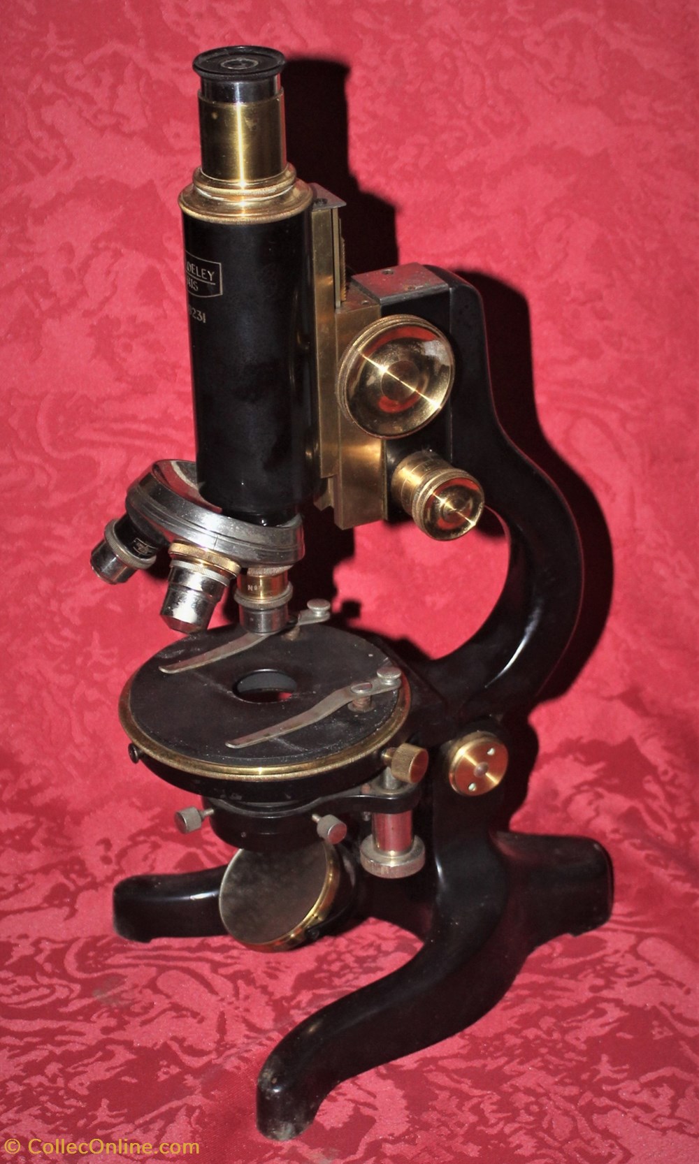 Microscope Lemardeley, Paris science pharmacie microscope lemardeley paris
