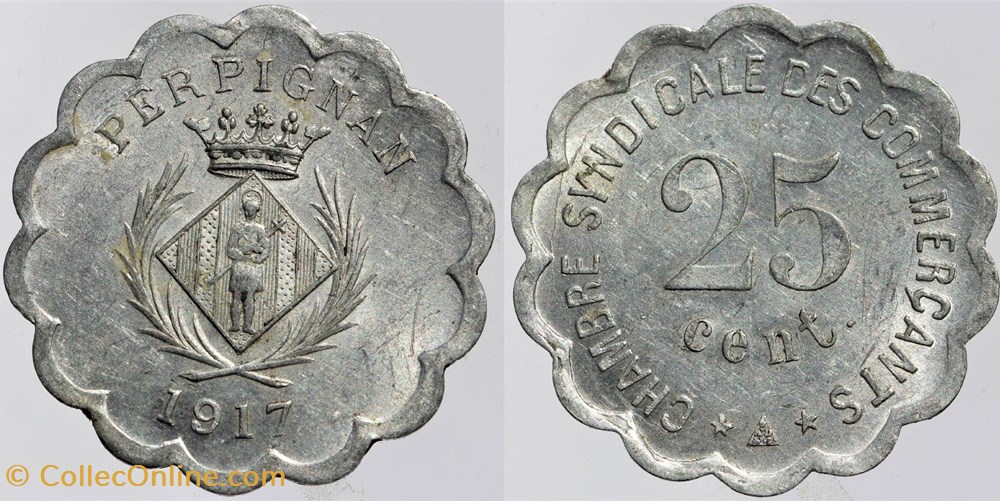 66 - Perpignan - C.S.C., 1917 monnaies monde france 66 perpignan c s c 1917