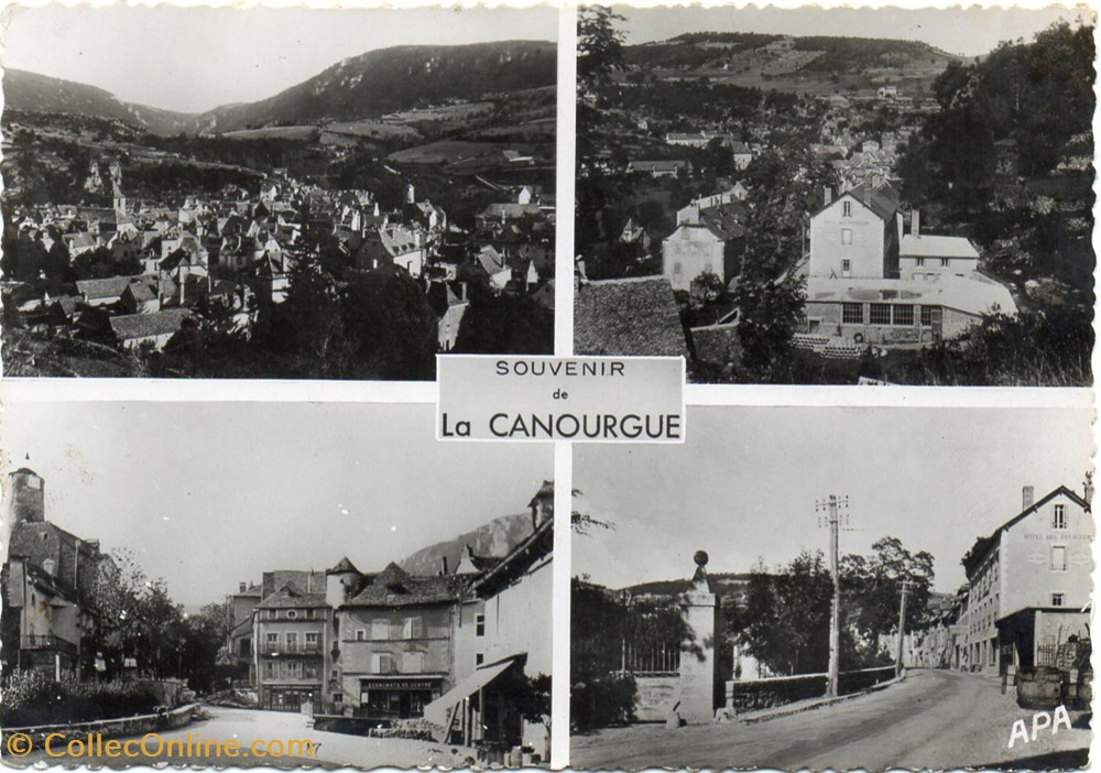 cartes postales europe france c04 souvenir de la canourgue