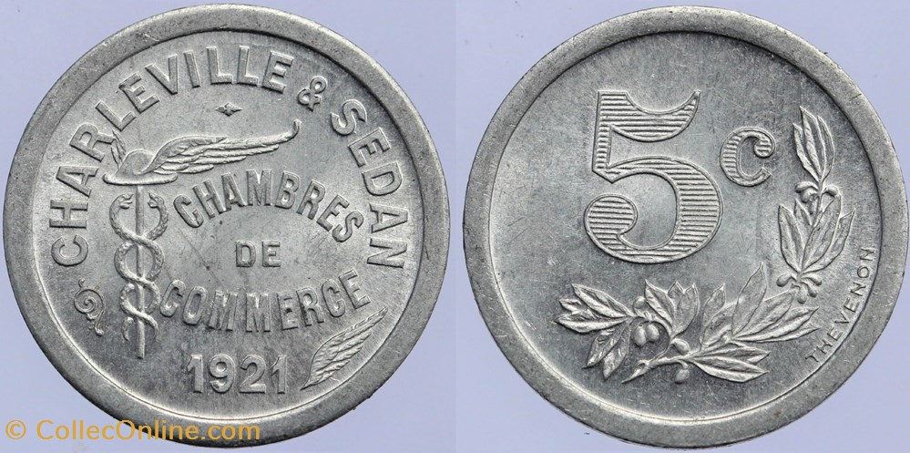 monnaies monde france 08 charleville sedan 5 centimes