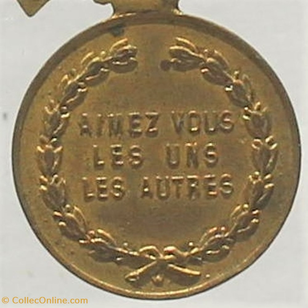 1919 (vers) - Secours mutuels, Florac 3 medailles france 1919 vers secours mutuels florac