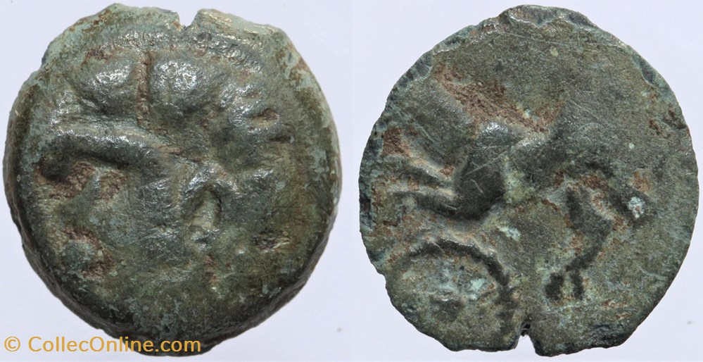 monnaies antiquite av jc ap celtes arvernes bronze au renard