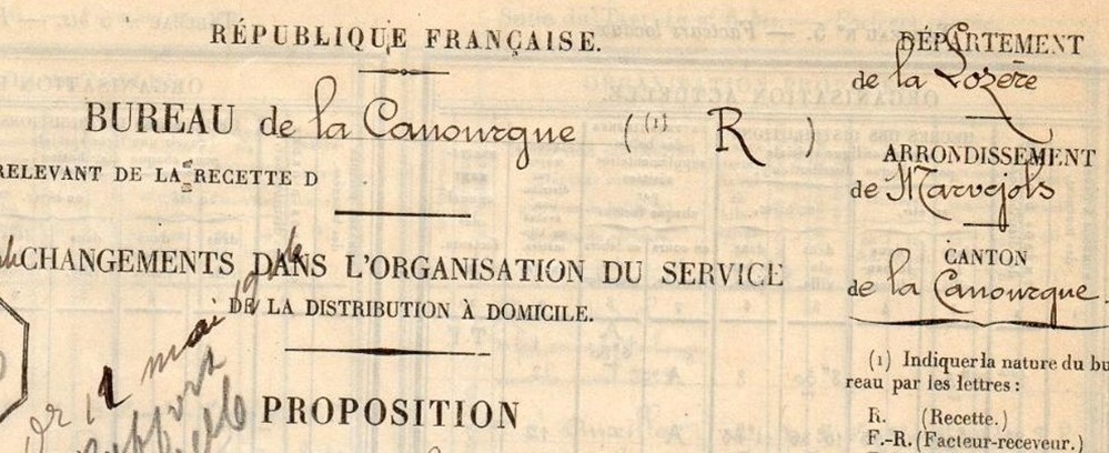 1906 - Changement d'organisation documents anciens marques postales europe 1906 changement organisation