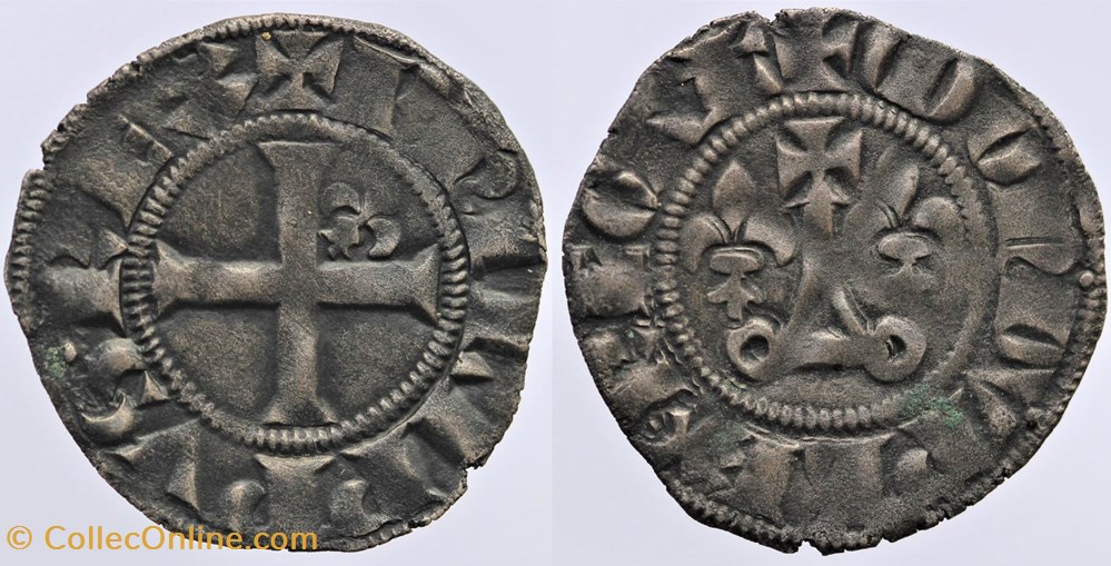 Dy 0229 - Philippe IV - Double tournois monnaies europe medievale a france royales dy 0229 philippe iv double tournois