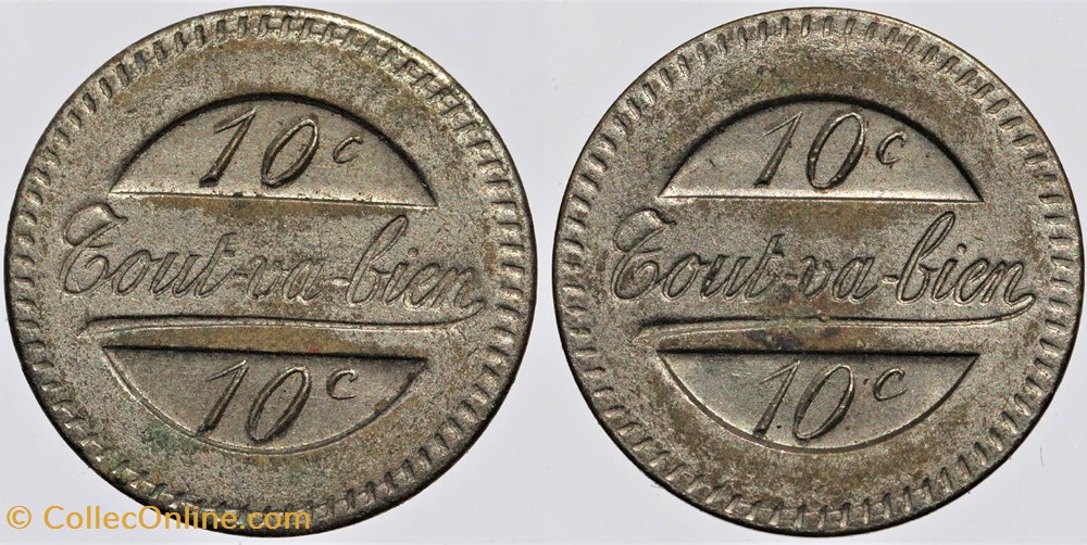 monnaies monde france jeton a consommer 10 centimes
