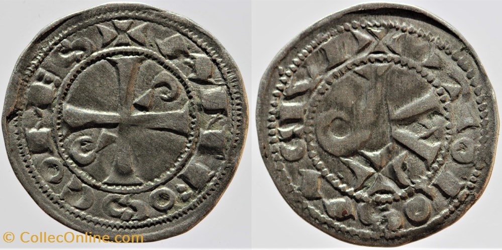 Languedoc - Toulouse - Alphonse Jourdain - Obole monnaies france feodales languedoc toulouse alphonse jourdain obole