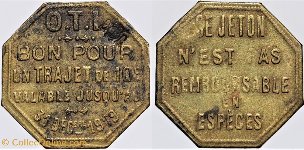69 - Lyon - O.T.L. - 10 centimes monnaies monde france 69 lyon o t l 10 centimes