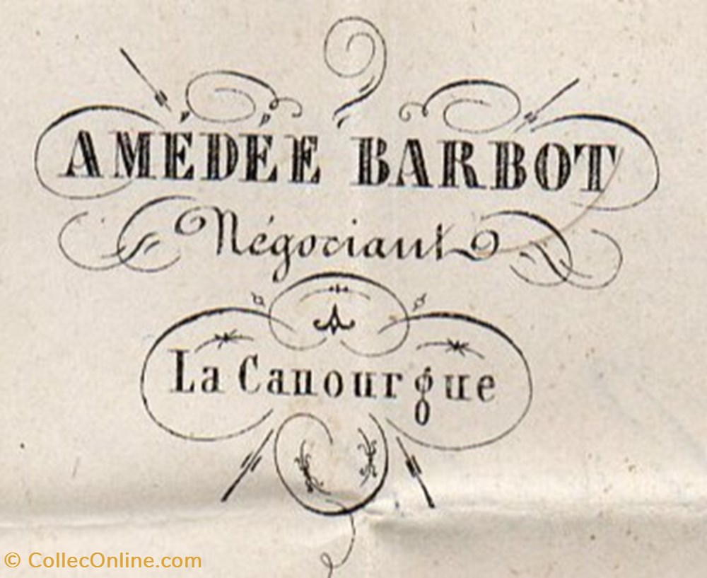 documents anciens factures commerciaux barbot amedee 1867