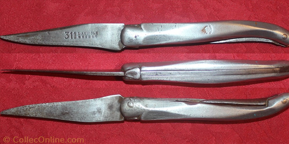 Laguiole Besset Aluminium 3 couteaux laguiole besset aluminium