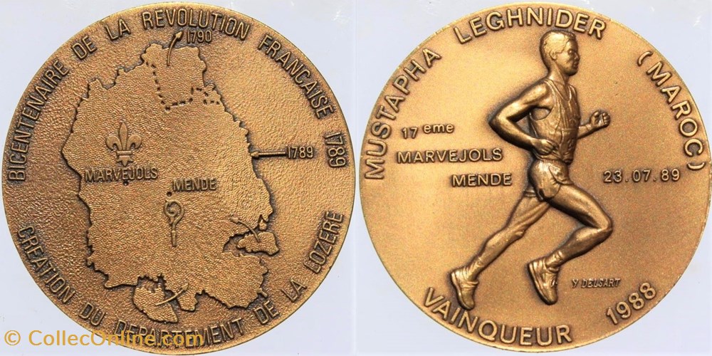 medailles france 1989 marvejols mende